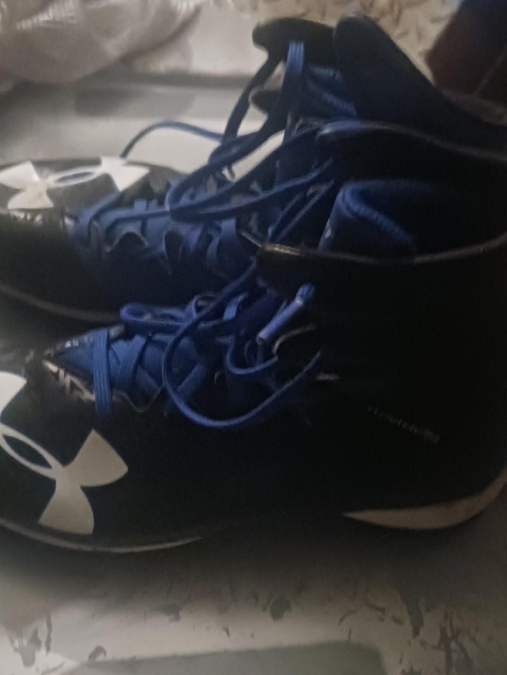 Under Armour Royal Blue & Black Youth Athletic Shoes